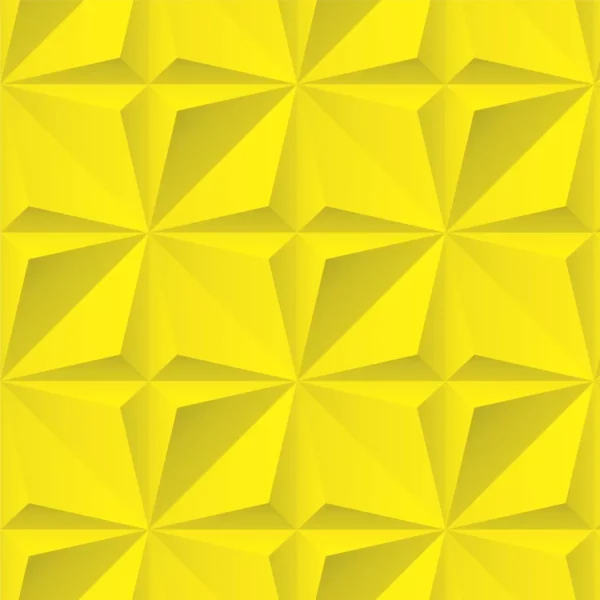 Papel De Parede Gesso 3d Triangular Amarelo Rolo 1m Adesivo