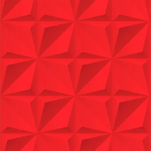 Papel De Parede Gesso 3d Triangular Vermelho Rolo 1m Adesivo