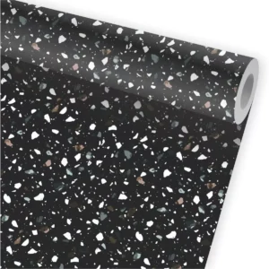 Papel De Parede Granilite Terrazzo Adesivo Kit 02 Rolos A765