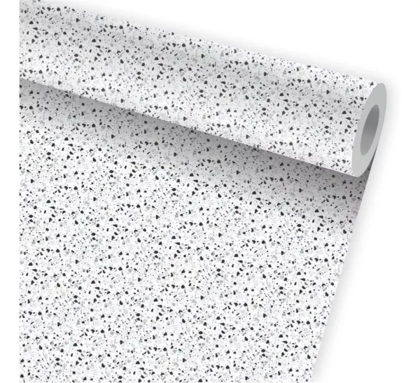 Papel De Parede Granilite Terrazzo Adesivo Kit 02 Rolos A767