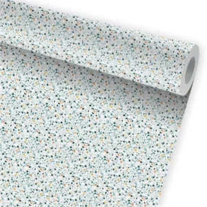 Papel De Parede Granilite Terrazzo Adesivo Kit 02 Rolos A771