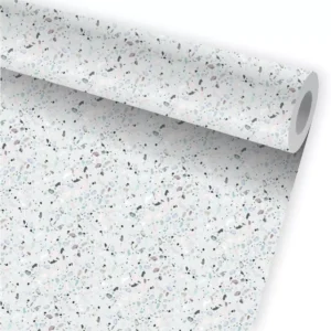 Papel De Parede Granilite Terrazzo Adesivo Kit 02 Rolos A779