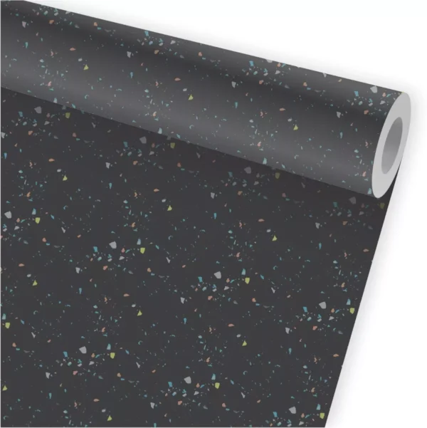 Papel De Parede Granilite Terrazzo Adesivo Kit 03 Rolos A775