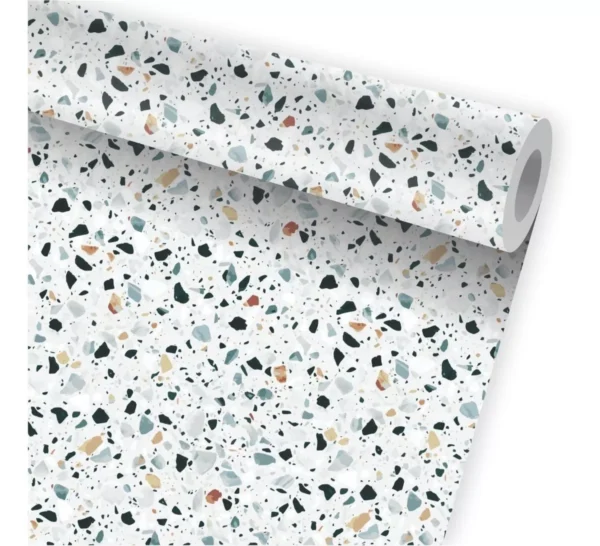 Papel De Parede Granilite Terrrazo Adesivo Marmorite A772