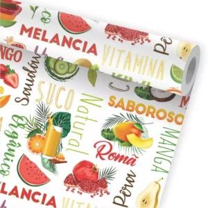 Papel De Parede Hortifruti Cozinha Frutas Frutaria Suco A502