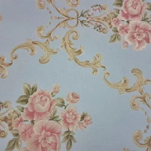 Papel De Parede Importado Compose Floral Rosas Ou Listrado