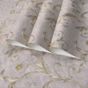 Papel De Parede Importado Floral 10m X 53cm (kit 4 Rolos)