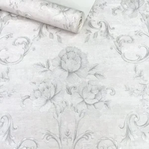 Papel De Parede Importado Flores Floral Rosas Rolo 10m X53cm (prime Ref 60801)