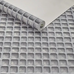 Papel De Parede Importado Geométrico Vinílico Cubos 3d