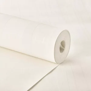 Papel De Parede Importado Off White Listrado Acetinado Top