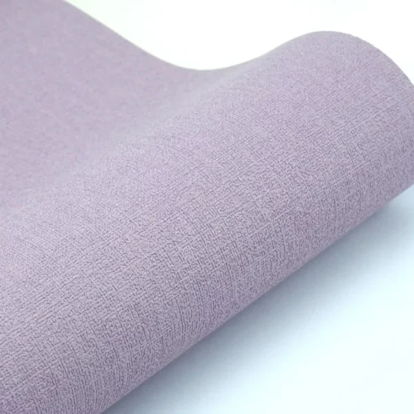 Papel De Parede Importado Roxo Textura Em Linho Cozinha 4m²