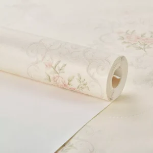 Papel De Parede Importado Texturizado Lavável Flor Provençal