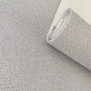 Papel De Parede Importado Vinílico Com Textura Cinza Relevo