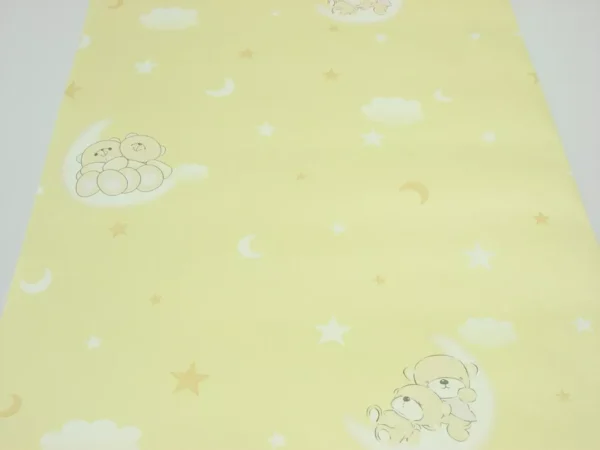 Papel De Parede Infantil Amarelo - 10m X 53cm - St26094