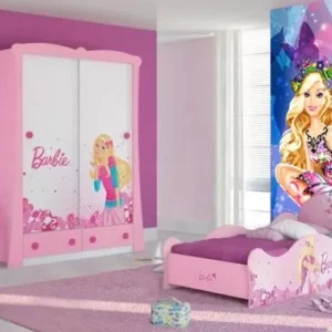 Papel De Parede Infantil Barbie - Fosco Luxo - M²