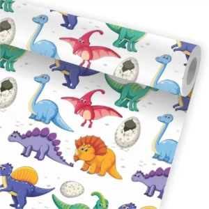 Papel De Parede Infantil Dino Dinossauro Colorido Bebe A391