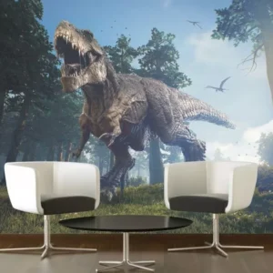 Papel De Parede Infantil Dinossauro 3d 6,30m² Completo Gg471