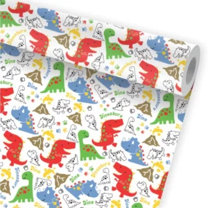 Papel De Parede Infantil Dinossauro Vulcão Kit 02 Rolos A130