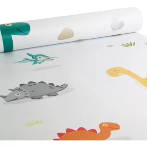 Papel De Parede Infantil Dinossauros Marrom 0,58x3,00m