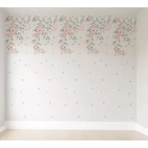 Papel De Parede Infantil Floral Autocolante 9m² Vr448