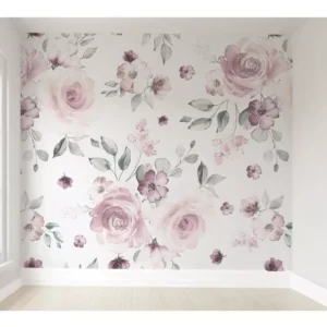 Papel De Parede Infantil Floral Autocolante Vr317 10m²