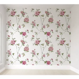 Papel De Parede Infantil Floral Rosas Autocolante Vr351 10m²