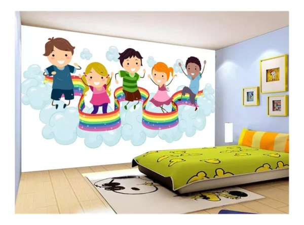 Papel De Parede Infantil Fundo Do Mar Limpo 10m² Azs249