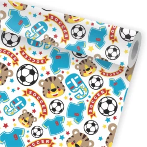 Papel De Parede Infantil Futebol Tigre Kit 02 Rolos A123