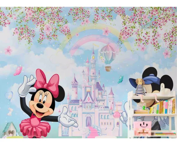 Papel De Parede Infantil Meninas Minnie E Mickey