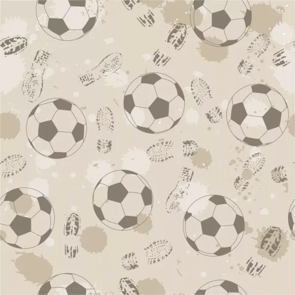 Papel De Parede Infantil Menino Quarto Bolas Futebol 1 M