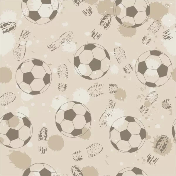 Papel De Parede Infantil Menino Quarto Bolas Futebol 10 M