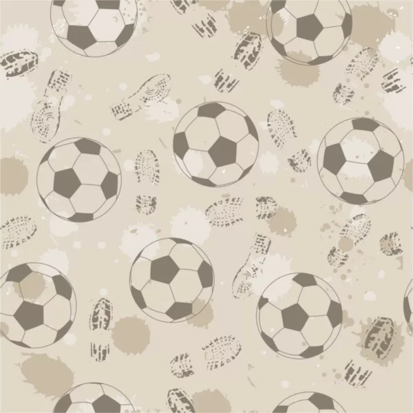 Papel De Parede Infantil Meninos Quarto Bolas Futebol 3 M