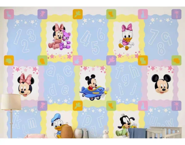 Papel De Parede Infantil Mickey E Sua Turma 03