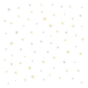 Papel De Parede Infantil Pippo 457-3 Estrelas Amarelo