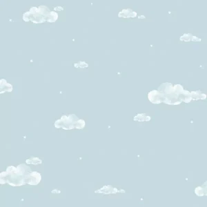 Papel De Parede Infantil Pippo 458-1 Céu Azul