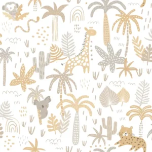 Papel De Parede Infantil Pippo Quarto Bebê Safari