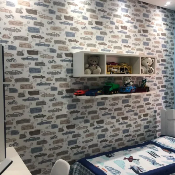 Papel De Parede Infantil Quarto De Menino Carros Carrinho