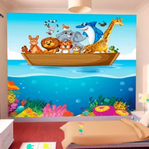 Papel De Parede Infantil Safari Bichos Animais 3,5m² Azs16