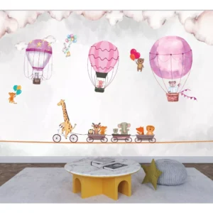 Papel De Parede Infantil Safari Menino Menina 2.7 A X3m L