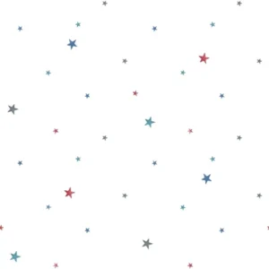 Papel De Parede Infantil Tiny Tots Quarto Menino Estrelas