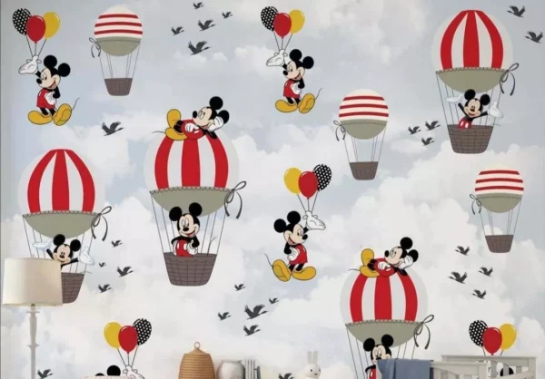 Papel De Parede Infantil Turma Do Mickey