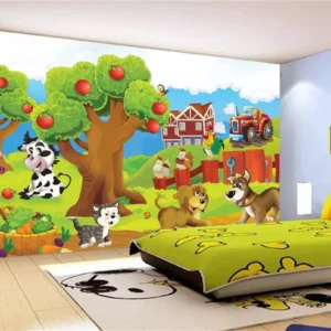 Papel De Parede Infantil Zoo Safari Fazenda 8,5m² Azs30