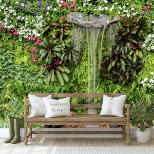 Papel De Parede Jardim Vertical Natureza 2,55x2,45m G1150