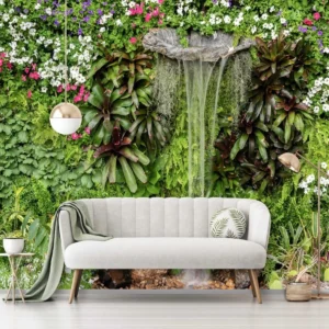 Papel De Parede Jardim Vertical Natureza Verde Painel G1150