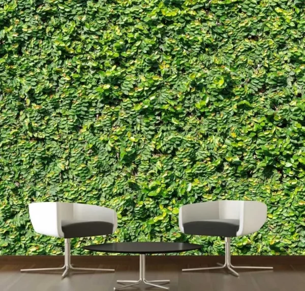 Papel De Parede Jardim Vertical Natureza Verde Painel Gg857