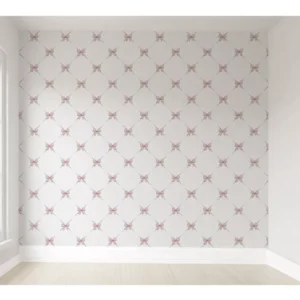 Papel De Parede Lacinho Infantil Quarto De Menina Pp132 M²