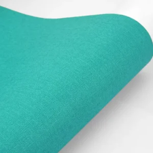 Papel De Parede Lavável Azul Turquesa Texturizado Lavabo 4m²