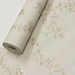 Papel De Parede Lavável Flores Emborrachado Vinílico Floral