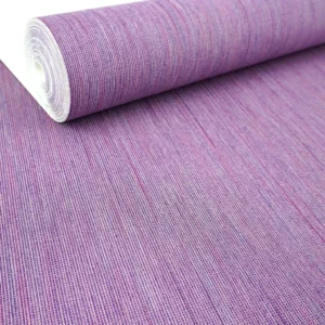 Papel De Parede Lavável Linho Roxo Sala Quarto Cozinha 4m²