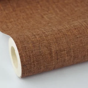 Papel De Parede Lavável Marrom Escuro Texturizado Lavabo 4m²